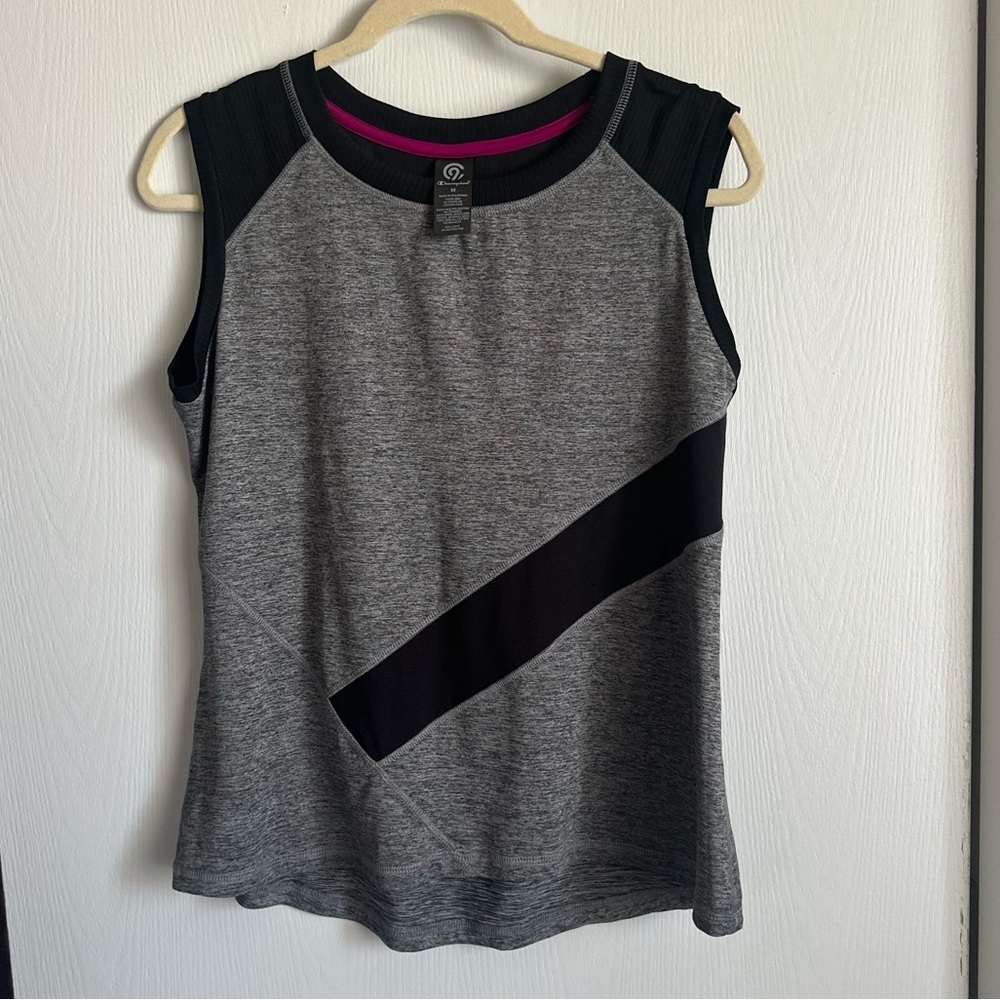 Champion Gray and Black Tank Top Athletic Style